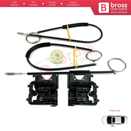 Window Regulator Repair Kit Front Left for Audi A3 S3 MK3 8V 2012-2021 4/5 Door 8V4837461