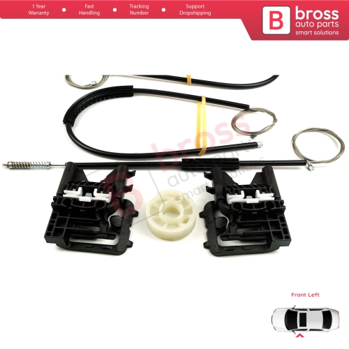 Window Regulator Repair Kit Front Left for Audi A3 S3 MK3 8V 2012-2021 4/5 Door 8V4837461