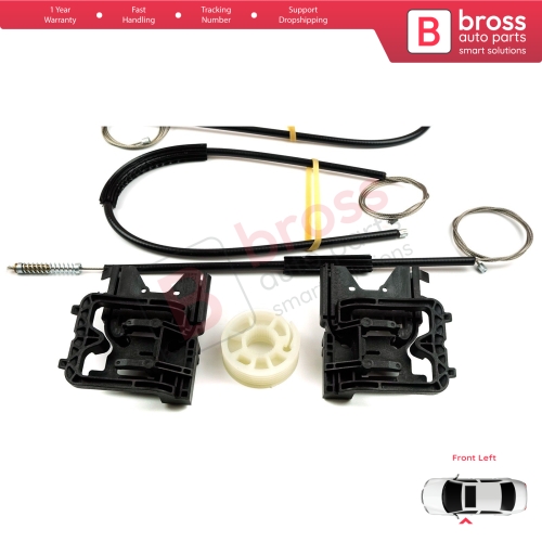 Window Regulator Repair Kit Front Left for Audi A3 S3 MK3 8V 2012-2021 4/5 Door 8V4837461