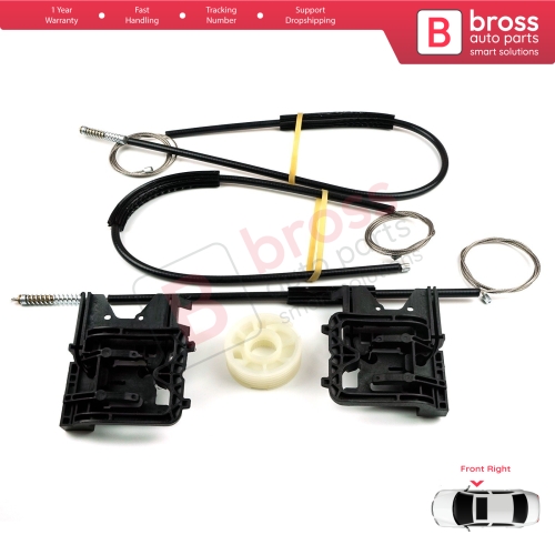 Window Regulator Repair Kit Front Right for Audi A3 S3 MK3 8V 2012-2021 4/5 Door 8V4837462