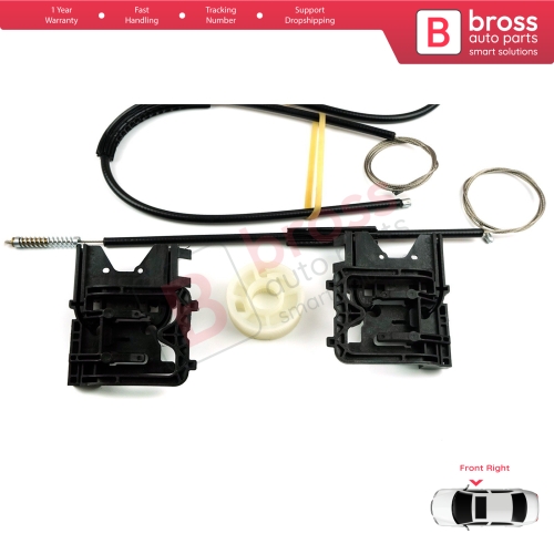 Window Regulator Repair Kit Front Right for Audi A3 S3 MK3 8V 2012-2021 4/5 Door 8V4837462