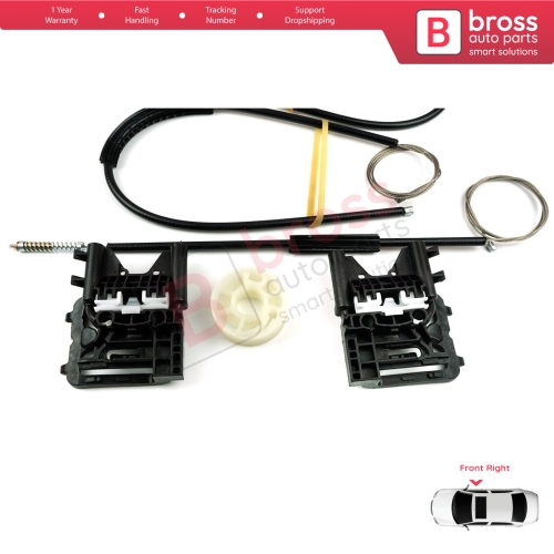 Window Regulator Repair Kit Front Right for Audi A3 S3 MK3 8V 2012-2021 4/5 Door 8V4837462