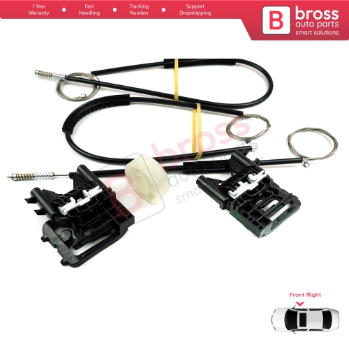 Window Regulator Repair Kit Front Right for Audi A3 S3 MK3 8V 2012-2021 4/5 Door 8V4837462