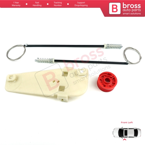 Window Regulator Repair Set Front Left Door for Jeep Grand Cherokee MK2 WJ WG 1998-2005 55076467AB