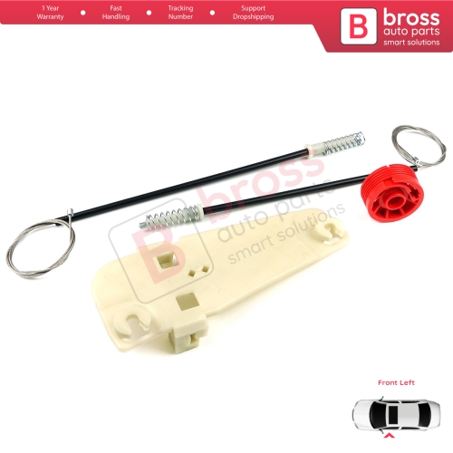 Window Regulator Repair Set Front Left Door for Jeep Grand Cherokee MK2 WJ WG 1998-2005 55076467AB