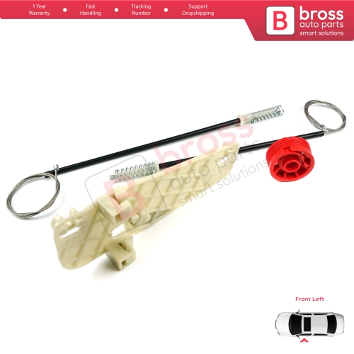 Window Regulator Repair Set Front Left Door for Jeep Grand Cherokee MK2 WJ WG 1998-2005 55076467AB