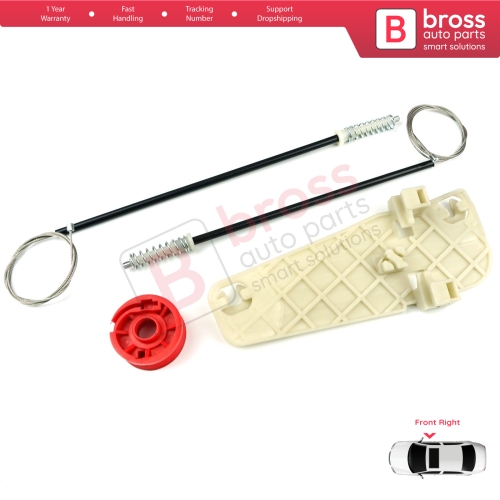 Window Regulator Repair Set Front Right Door for Jeep Grand Cherokee MK2 WJ WG 1998-2005 55076466AB