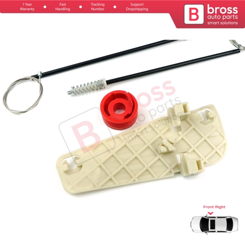 Window Regulator Repair Set Front Right Door for Jeep Grand Cherokee MK2 WJ WG 1998-2005 55076466AB
