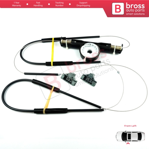 Power Window Regulator Repair Set Front Left Door for Ford Mondeo MK3 B4Y BWY B5Y 2000-2007 4/5 Door 1S71F23201AB