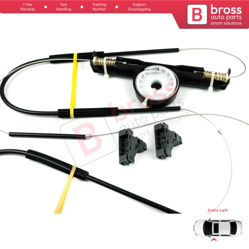 Power Window Regulator Repair Set Front Left Door for Ford Mondeo MK3 B4Y BWY B5Y 2000-2007 4/5 Door 1S71F23201AB