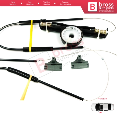 Power Window Regulator Repair Set Front Left Door for Ford Mondeo MK3 B4Y BWY B5Y 2000-2007 4/5 Door 1S71F23201AB