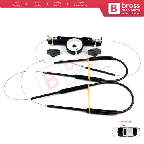 Power Window Regulator Repair Set Front Right Door for Ford Mondeo MK3 B4Y BWY B5Y 2000-2007 4/5 Door 1S71F23200AB