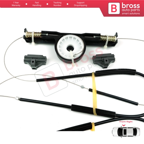 Power Window Regulator Repair Set Front Right Door for Ford Mondeo MK3 B4Y BWY B5Y 2000-2007 4/5 Door 1S71F23200AB