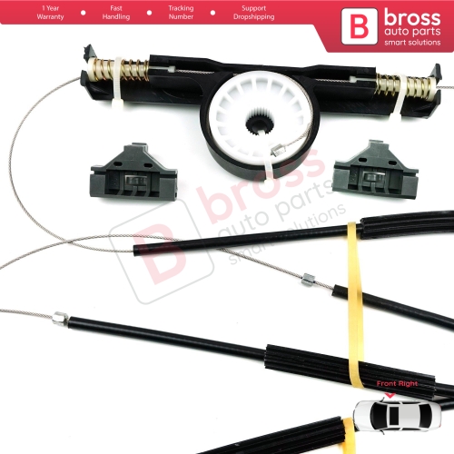 Power Window Regulator Repair Set Front Right Door for Ford Mondeo MK3 B4Y BWY B5Y 2000-2007 4/5 Door 1S71F23200AB
