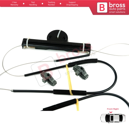 Power Window Regulator Repair Set Front Right Door for Ford Mondeo MK3 B4Y BWY B5Y 2000-2007 4/5 Door 1S71F23200AB