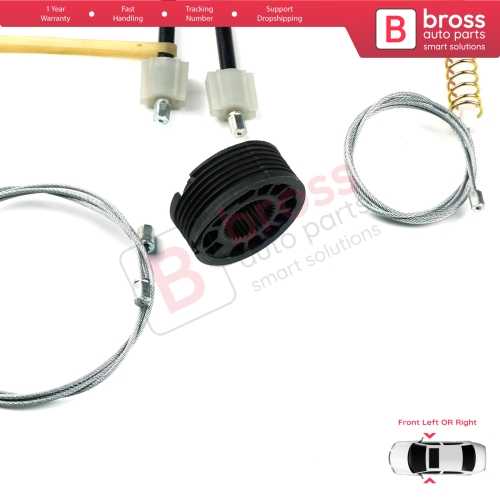 Window Regulator Repair Set Front Door for Mercedes C Class W205 S205 2013-2023 A2057204923 A2057209211