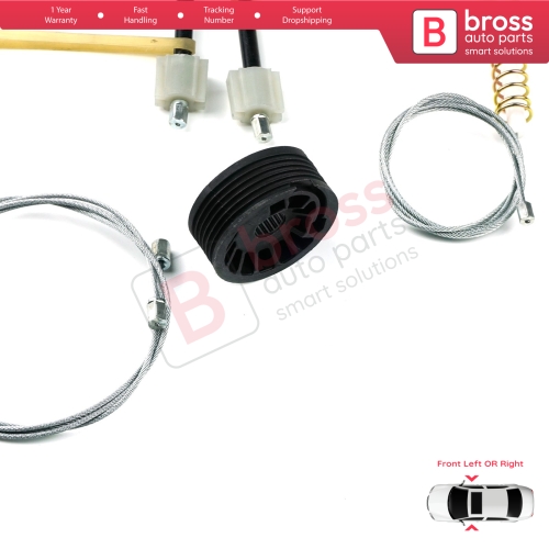 Window Regulator Repair Set Front Door for Mercedes C Class W205 S205 2013-2023 A2057204923 A2057209211