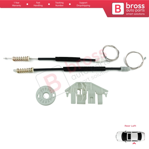 Window Regulator Repair Kit Rear Left Door for Peugeot 406 8B 8E/F 1995-2004 4/5 Door 0130821925