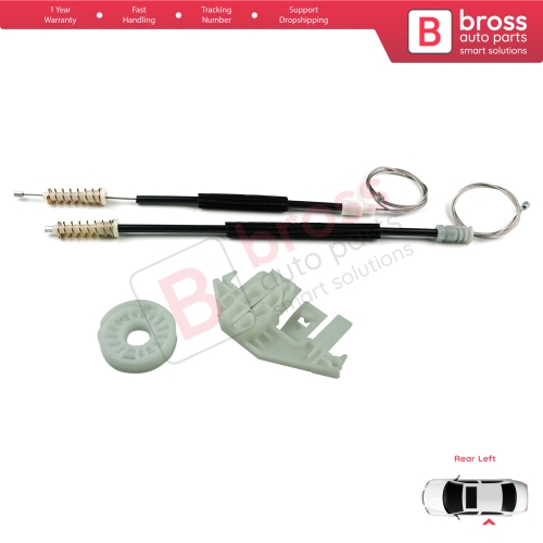 Window Regulator Repair Kit Rear Left Door for Peugeot 406 8B 8E/F 1995-2004 4/5 Door 0130821925