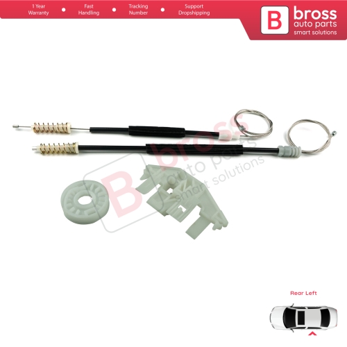 Window Regulator Repair Kit Rear Left Door for Peugeot 406 8B 8E/F 1995-2004 4/5 Door 0130821925