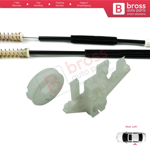 Window Regulator Repair Kit Rear Left Door for Peugeot 406 8B 8E/F 1995-2004 4/5 Door 0130821925