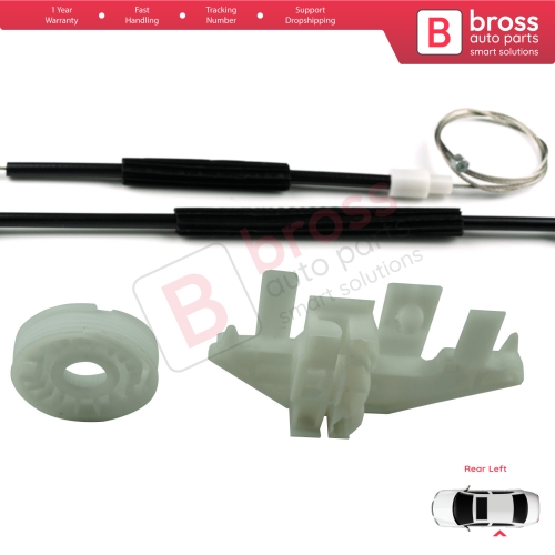 Window Regulator Repair Kit Rear Left Door for Peugeot 406 8B 8E/F 1995-2004 4/5 Door 0130821925