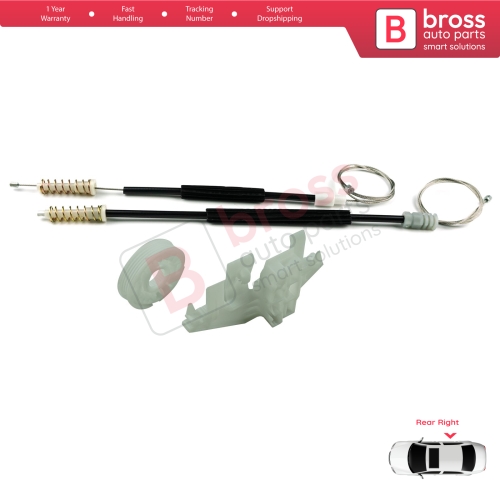 Window Regulator Repair Kit Rear Right Door for Peugeot 406 8B 8E/F 1995-2004 4/5 Door 0130821924