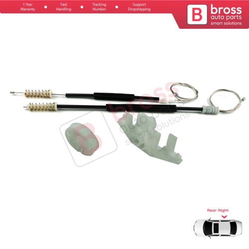 Window Regulator Repair Kit Rear Right Door for Peugeot 406 8B 8E/F 1995-2004 4/5 Door 0130821924