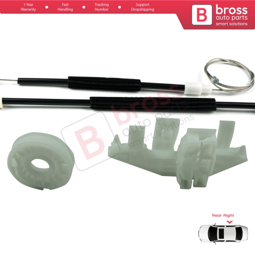 Window Regulator Repair Kit Rear Right Door for Peugeot 406 8B 8E/F 1995-2004 4/5 Door 0130821924