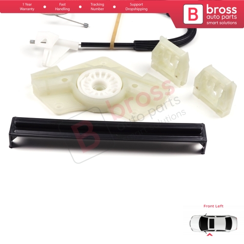 Power Window Regulator Repair Set Front Left Door for Skoda Octavia MK1 1U 1U2 1U5 2001-2010 4/5 Door Facelift 1U0837461B