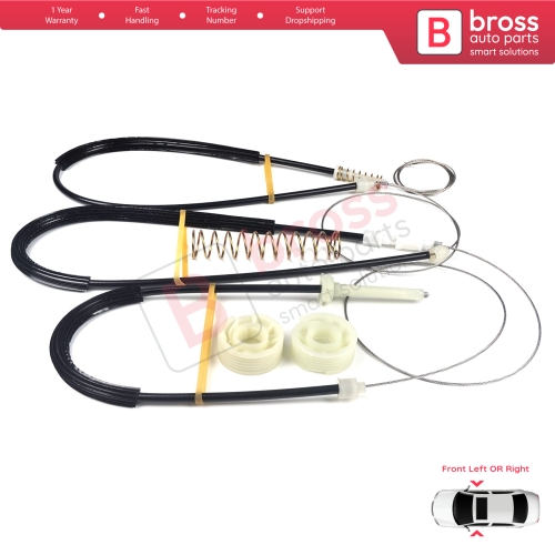 Power Window Regulator Repair Kit Front Door for Bentley Continental MK1 GT GTC 3W 393 394 2003-2011 Coupe Convertible