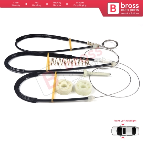 Power Window Regulator Repair Kit Front Door for Bentley Continental MK1 GT GTC 3W 393 394 2003-2011 Coupe Convertible