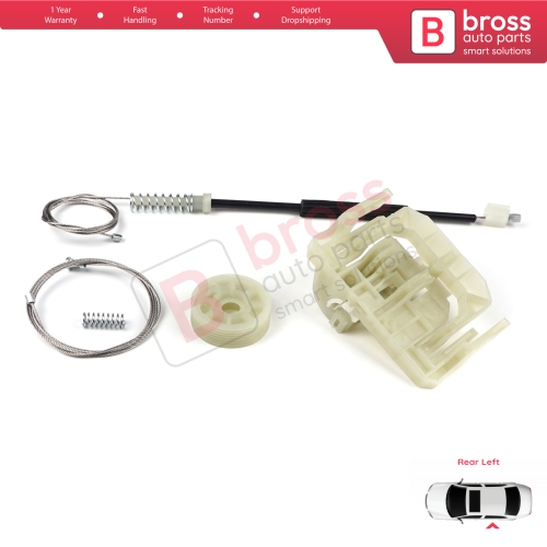 Window Regulator Repair Set Rear Left Door for BMW 5 Series F10 F18 F11 4/5 Door 2009-2017 51357182613