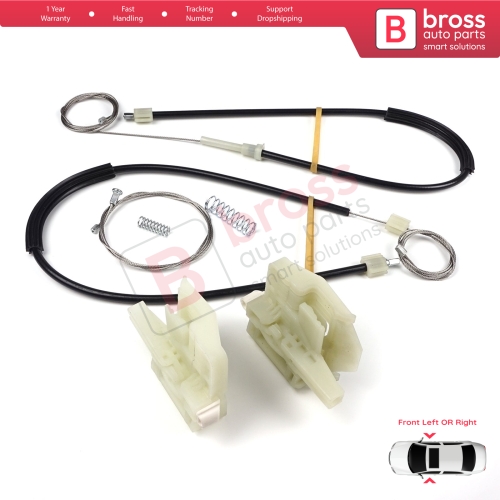 Window Regulator Repair Set Front Door for BMW X6 E71 E72 2007-2015 51337197301 51337197302