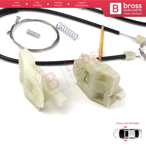 Window Regulator Repair Set Front Door for BMW X6 E71 E72 2007-2015 51337197301 51337197302