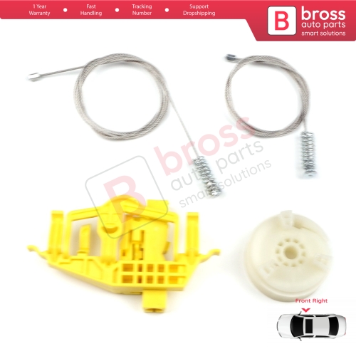 Window Regulator Repair Set Front Right Door for Ram ProMaster City 2015-2022 4-Door 68366052AA