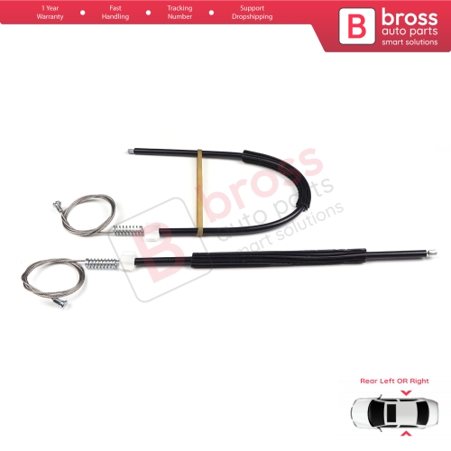 Window Regulator Repair Set Rear Door for Seat Toledo MK4 KG3 2012-2019 Skoda Rapid 2012-2022 5JA839461