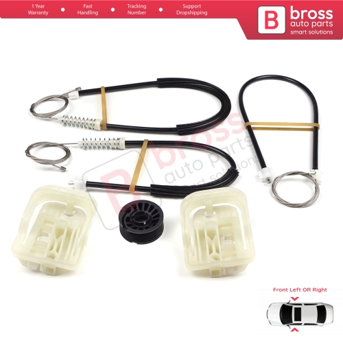 Window Regulator Repair Set Front Door for Seat Toledo MK4 KG3 2012-2019 Skoda Rapid 2012-2022 5JA837461