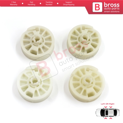 4 Pieces Window Regulator Wheel Pulley Drum Gear Sprocket Spool for Hyundai Elantra MD UD Sonata YF Tucson TL Kia Optima JF Sportage MK4 QL 82471D3011