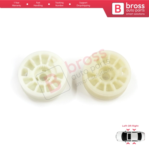 2 Pieces Window Regulator Wheel Pulley Drum Gear Sprocket Spool for Hyundai Elantra MD UD Sonata YF Tucson TL Kia Optima JF Sportage MK4 QL 82471D3011