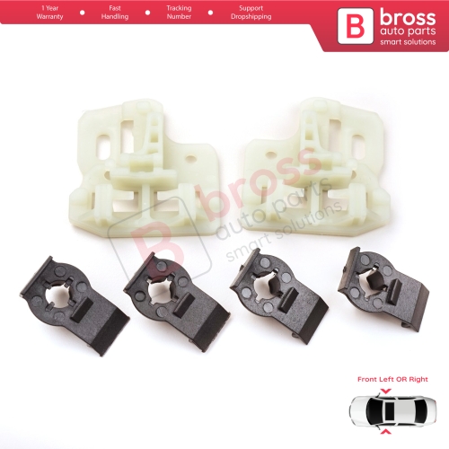 Window Regulator Repair Brackets Fixer Clips Front Left or Right Door for BMW X5 E53 2000-2006 51338254911 51338254781