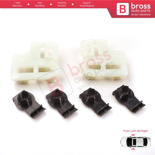 Window Regulator Repair Brackets Fixer Clips Front Left or Right Door for BMW X5 E53 2000-2006 51338254911 51338254781