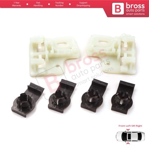Window Regulator Repair Brackets Fixer Clips Front Left or Right Door for BMW X5 E53 2000-2006 51338254911 51338254781