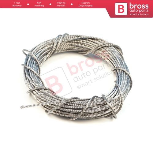 10 meter Window Regulator Repair Cable Steel Wire Rope 7x7 Diameter: 1.5 mm for Car Window Regulator