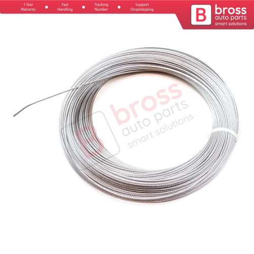 Window Regulator Repair Cable Steel Wire Rope 7x7 Diameter: 1.5 mm Length : 100 meter for Car Window Regulator