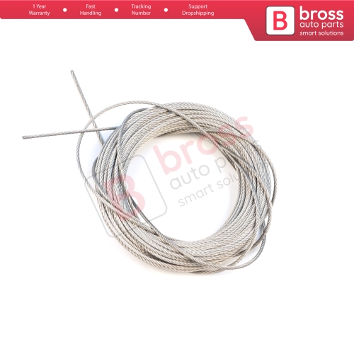 10 meter Window Regulator Repair Cable Steel Wire Rope 7x7 Diameter: 1.6 mm for Car Window Regulator