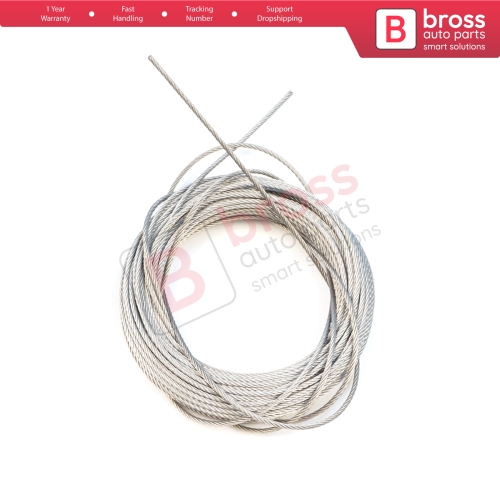 10 meter Window Regulator Repair Cable Steel Wire Rope 7x7 Diameter: 1.6 mm for Car Window Regulator
