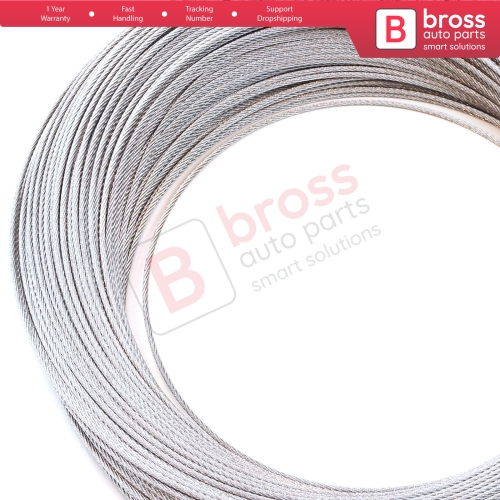 Window Regulator Repair Cable Steel Wire Rope 7x7 Diameter: 1.6 mm Length: 100 meter for Car Window Regulator 