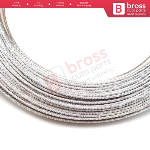 Window Regulator Repair Cable Steel Wire Rope 7x7 Diameter: 1.6 mm Length: 100 meter for Car Window Regulator 