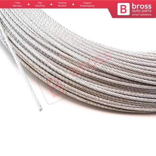 Window Regulator Repair Cable Steel Wire Rope 7x7 Diameter: 1.6 mm Length: 100 meter for Car Window Regulator 